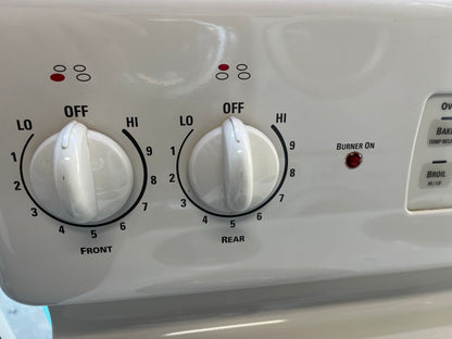 ^ ITEM #ER95N GE electric bisque coil range 4 burner 30 inch
