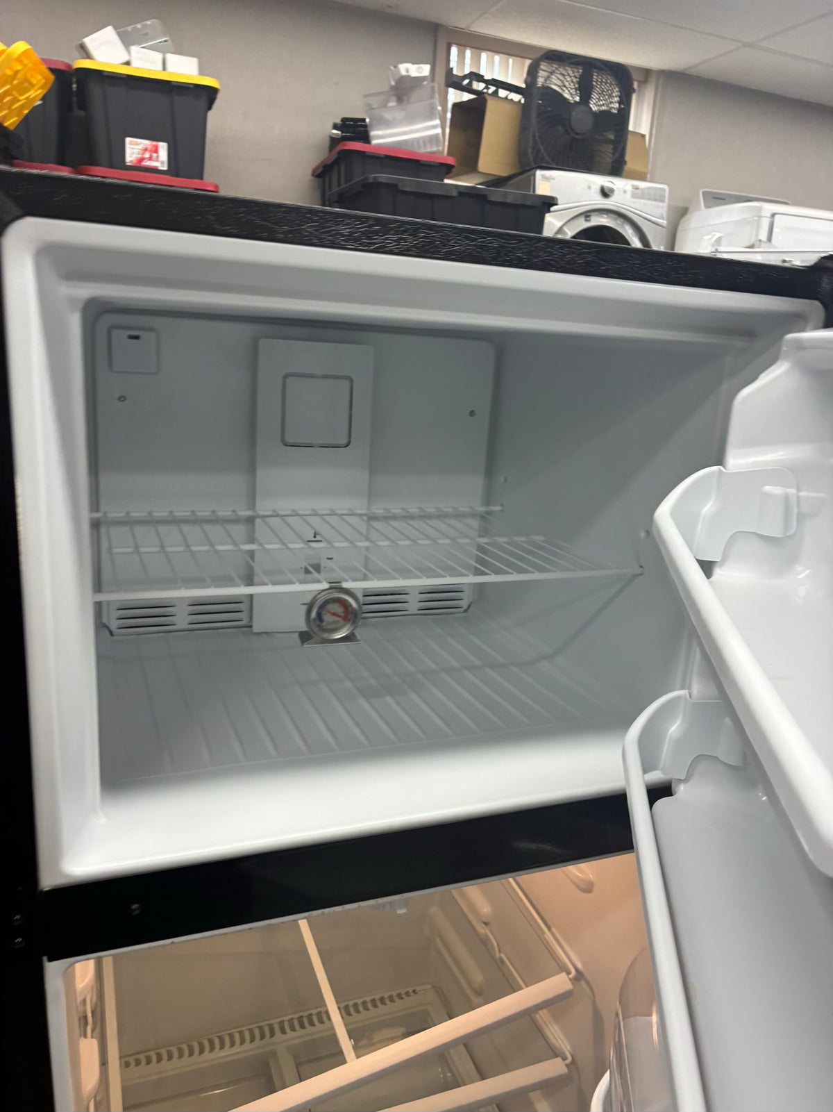 Whirlpool top freezer refrigerator  30” stainless steel