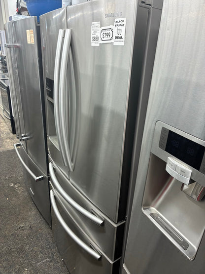 Samsung French 4 door  refrigerator stainless steel 33”, Ice Maker BLACK FRIDAY SALE