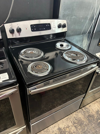 GE electric range stainless steel 30”