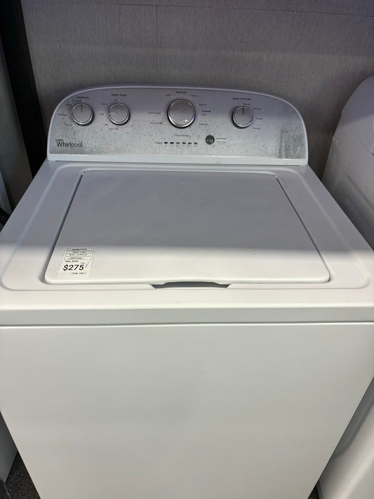 Whirlpool top load washer  large capacity side x side 27”
