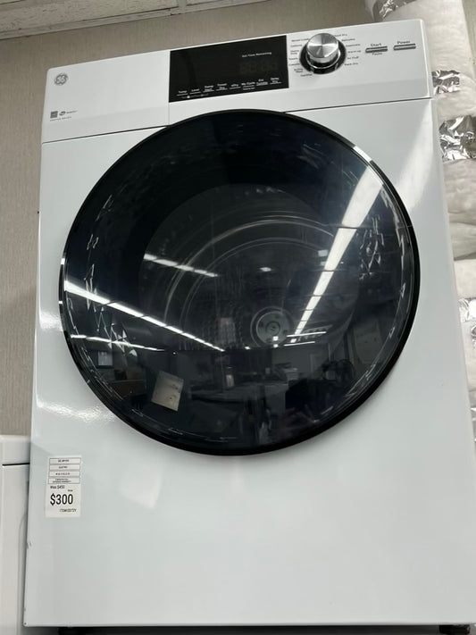 ^ ITEM #ED72Y  GE  front load electric dryer 220v large capacity stackable 27”