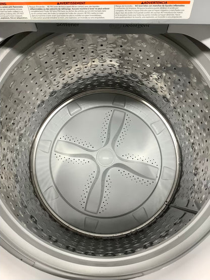 White GE washer top load