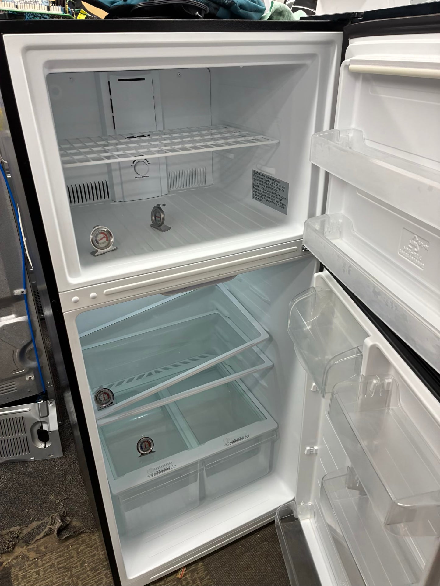 Insignia top freeze refrigerator 30” stainless steel