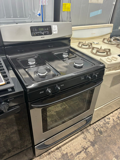 Kenmore Gas Range Stainless Steel 4 Burners 30”