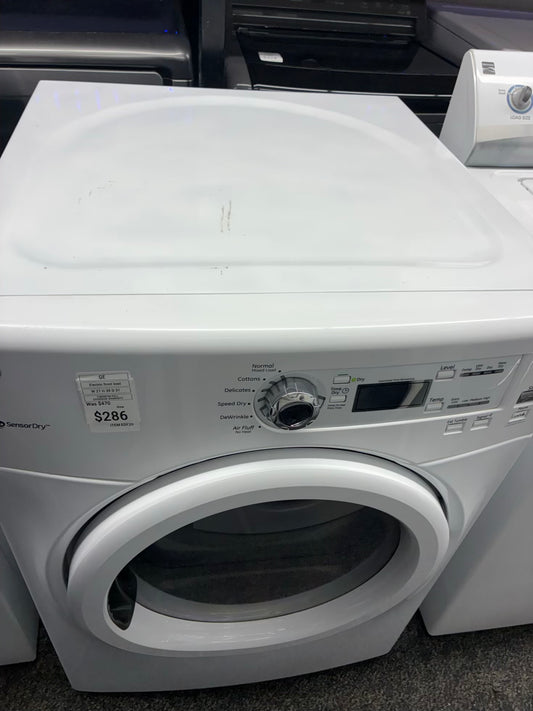 GE Electric Dryer 27”  white front load