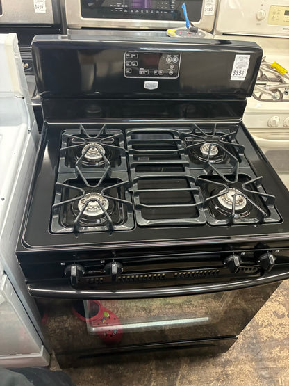 Maytag Gas Range Black 4 Burners 30”