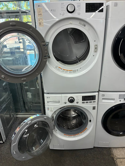 LG WASHER N DRYER FRONT LOAD ELECTRIC 27” WHITE