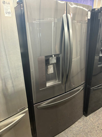 LG French door refrigerator stale stainless steel 36” ice maker water dispenser