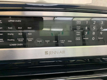 JENN-AIR dual fuel Gas top range 5 burner stainless steel   electric double oven convection broil 220v 30 in so
