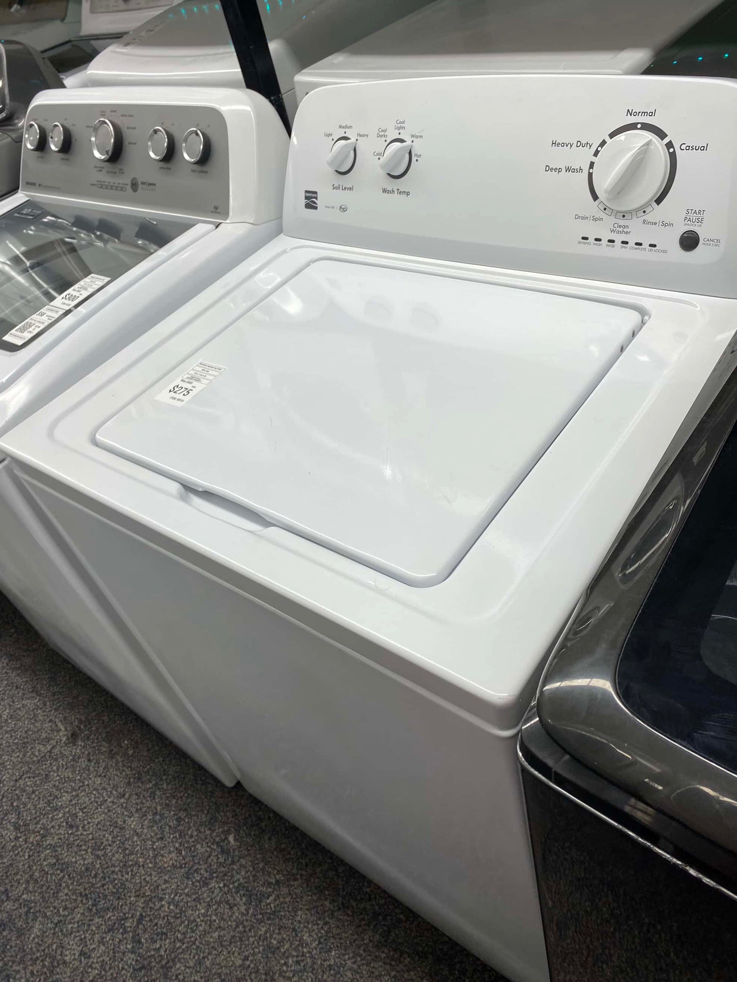 ITEM #W91H kenmore top load washer machine 27”