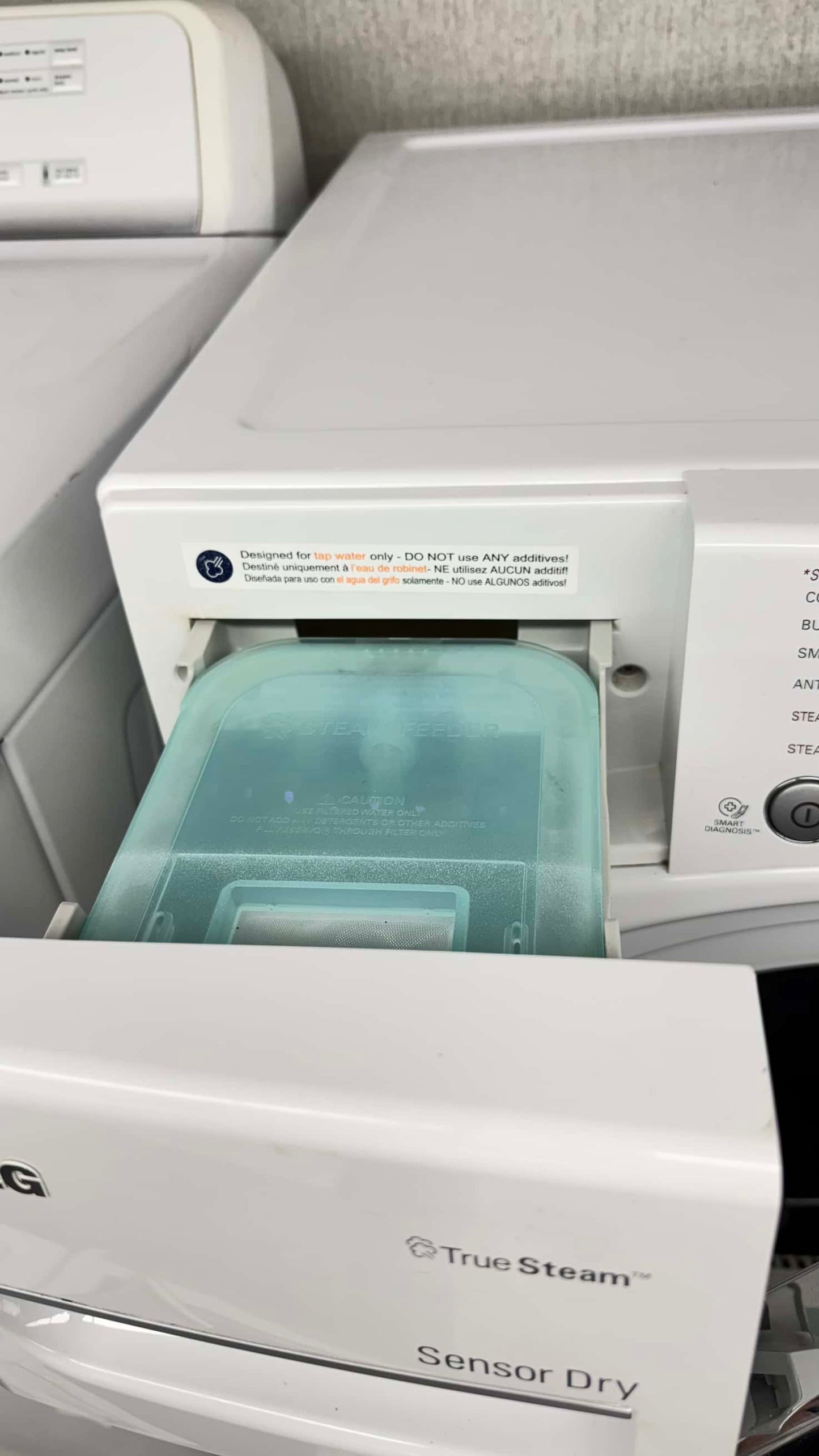 LG electric dryer true steam sensor dry high efficiency stainless steel drum