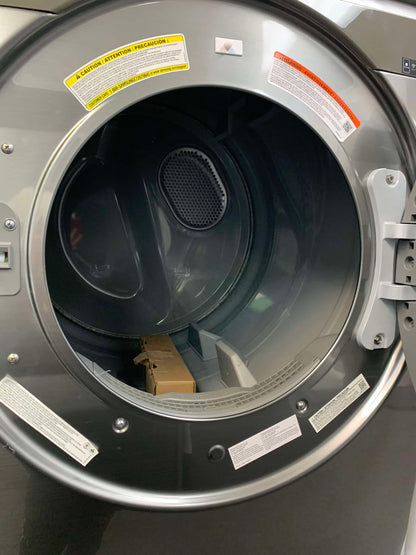 🔥 HOT DEAL ★ Samsung Open Box 4.5 cu. ft. Smart High-Efficiency Front Load Washer with Super Speed  & 7.5 cu. ft. Smart Stackable Vented ELECTRIC Dryer with Steam Sanitize+ in champagne 27 in WD891