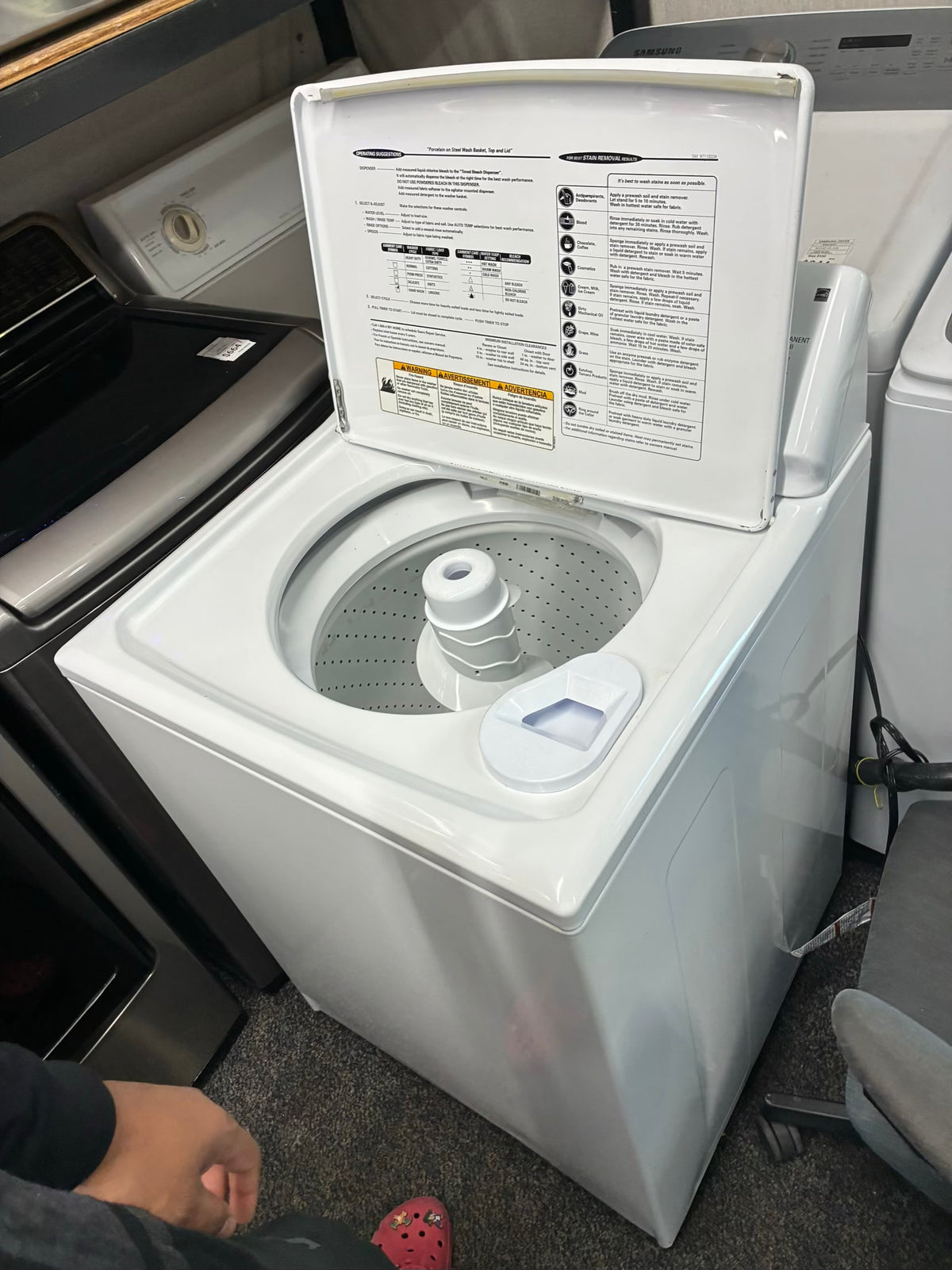 Kenmore,top load washer 27” large capacity