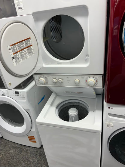 Whirlpool laundry center  washer and dryer set gas stackable 24”