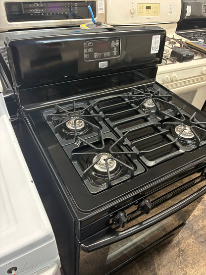 Maytag Gas Range Black 4 Burners 30”