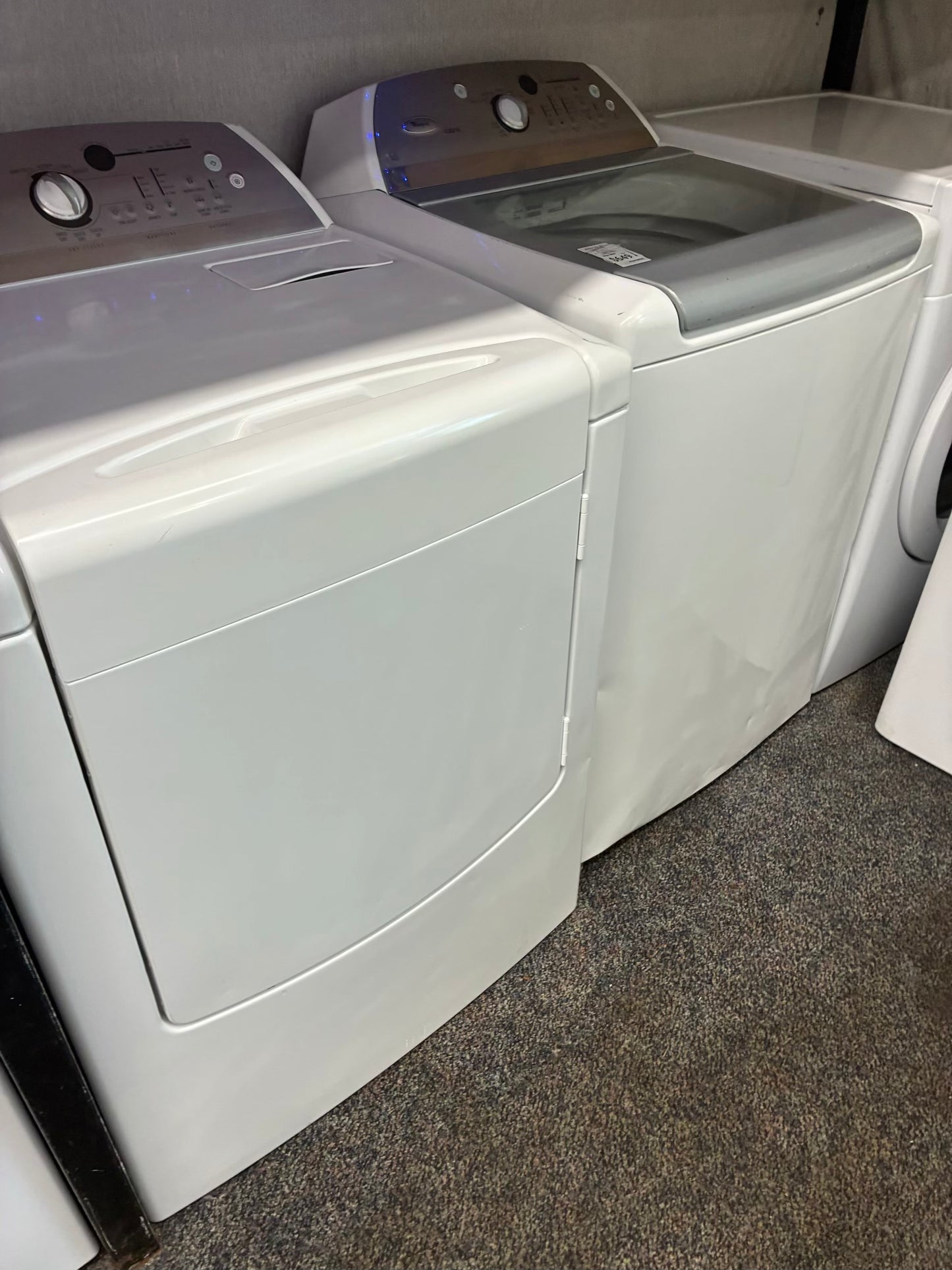 WHIRLPOOL WASHER 27”  N DRYER 29” TOP LOAD ELECTRIC SPECIAL SALE