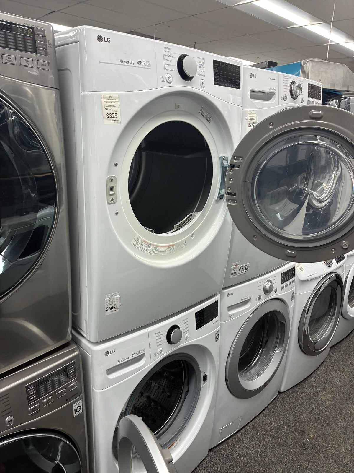 LG electric washer and dryer 27” front load