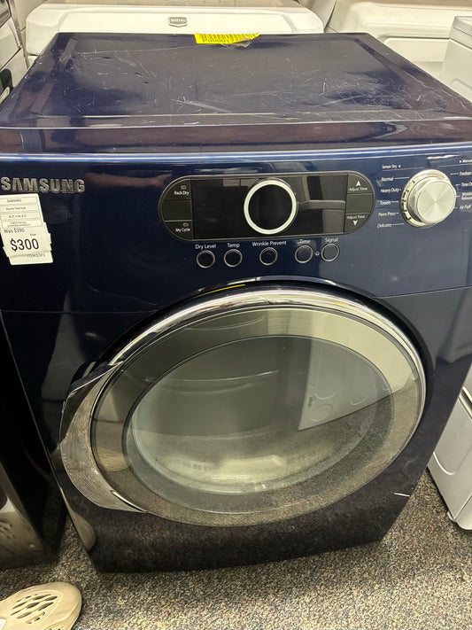 SAMSUNG blue color  front load  electric dryer 220v large capacity stackable 27”