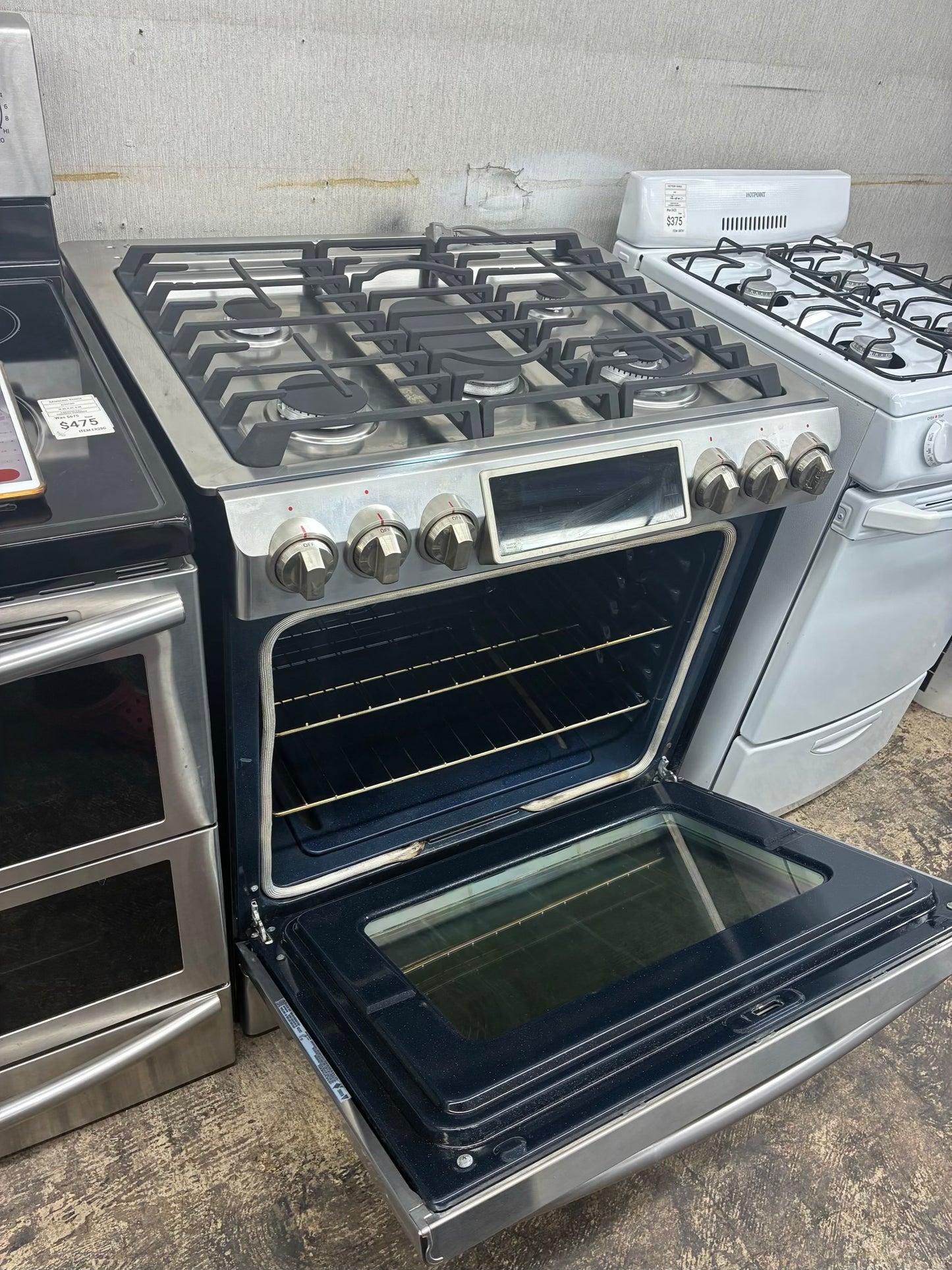 Samsun Gas Range Stainless Steel 5 Burners 30”