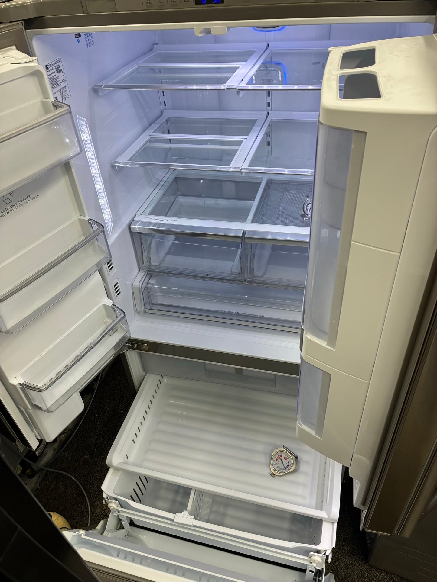 Kenmore french door refrigerator stainless steel with ice maker 36”