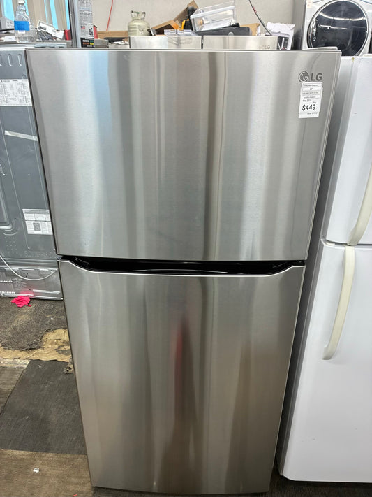 LG stainless steel Top Freezer Refrigerator 30”