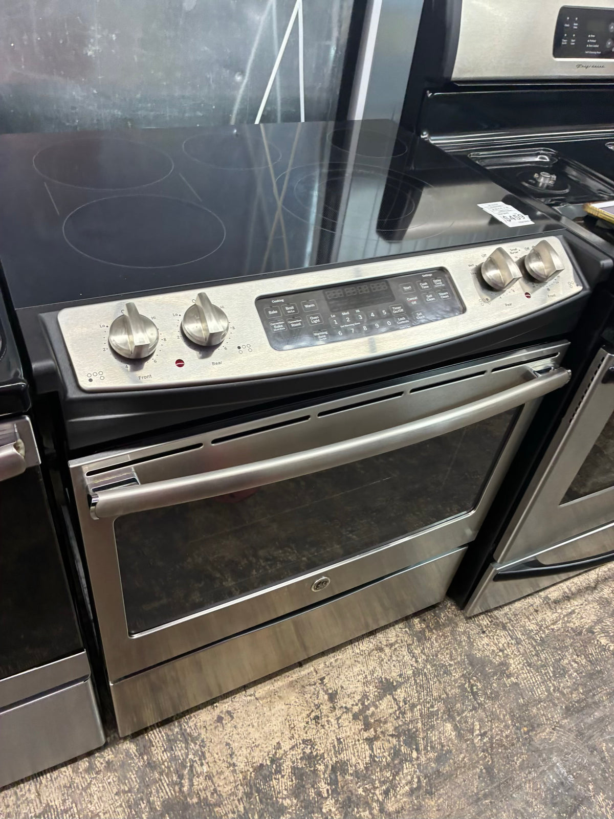 GE electric slide in range stainless steel 30”