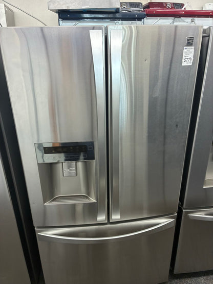 Kenmore French door refrigerator stainless steel 36” ice maker water dispenser