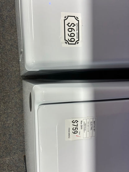 Maytag electric washer and dryer 27” top load