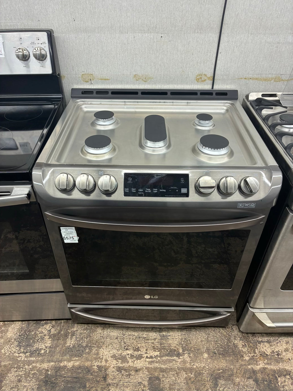 LG Gas Range Black 5 Burners 30”