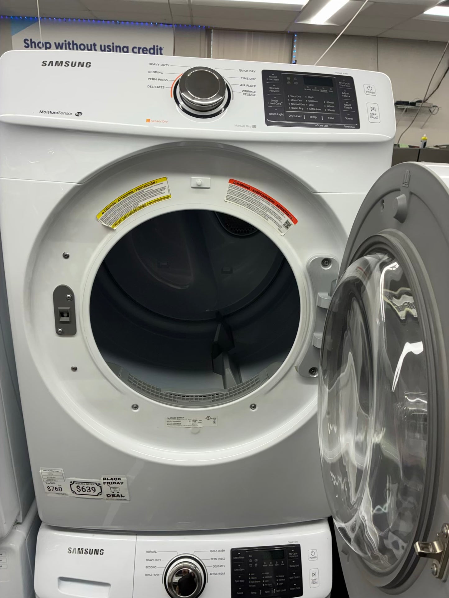 SAMSUNG WASHER N DRYER FRONT LOAD ELECTRIC 27” WHITE