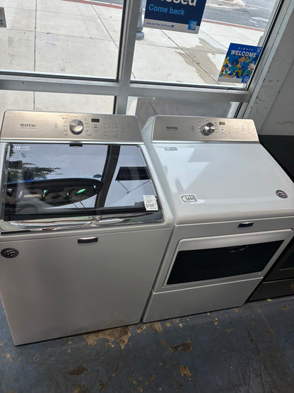 Maytag electric washer and dryer 27” top load