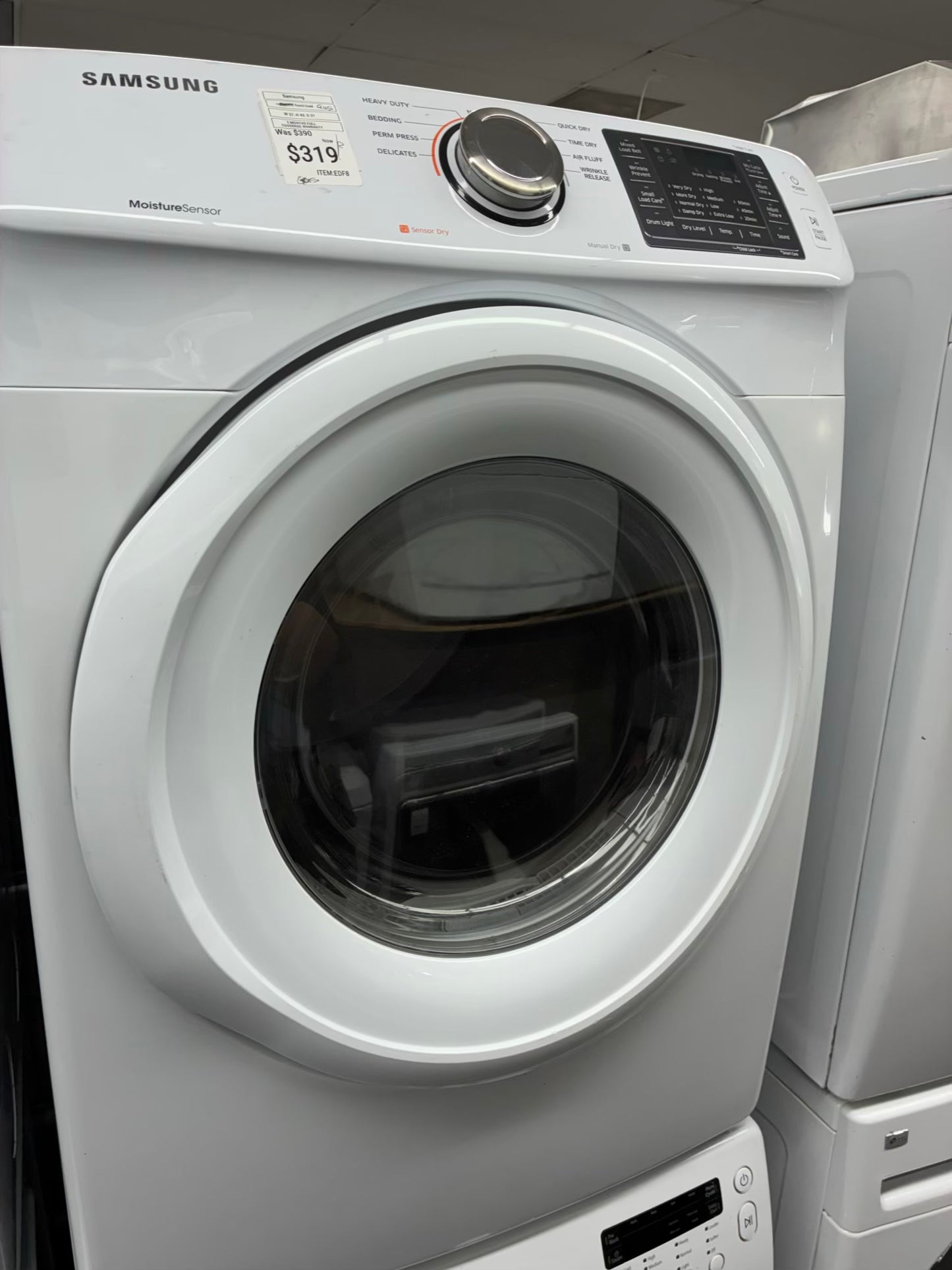 Samsung gas set front load washer and dryer 27” white