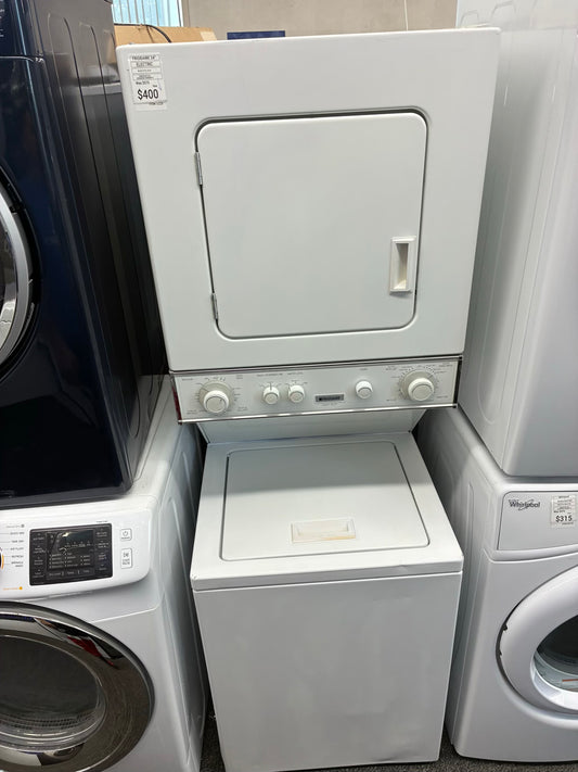 Frigidaire laundry center  washer and dryer set electric stackable 24”