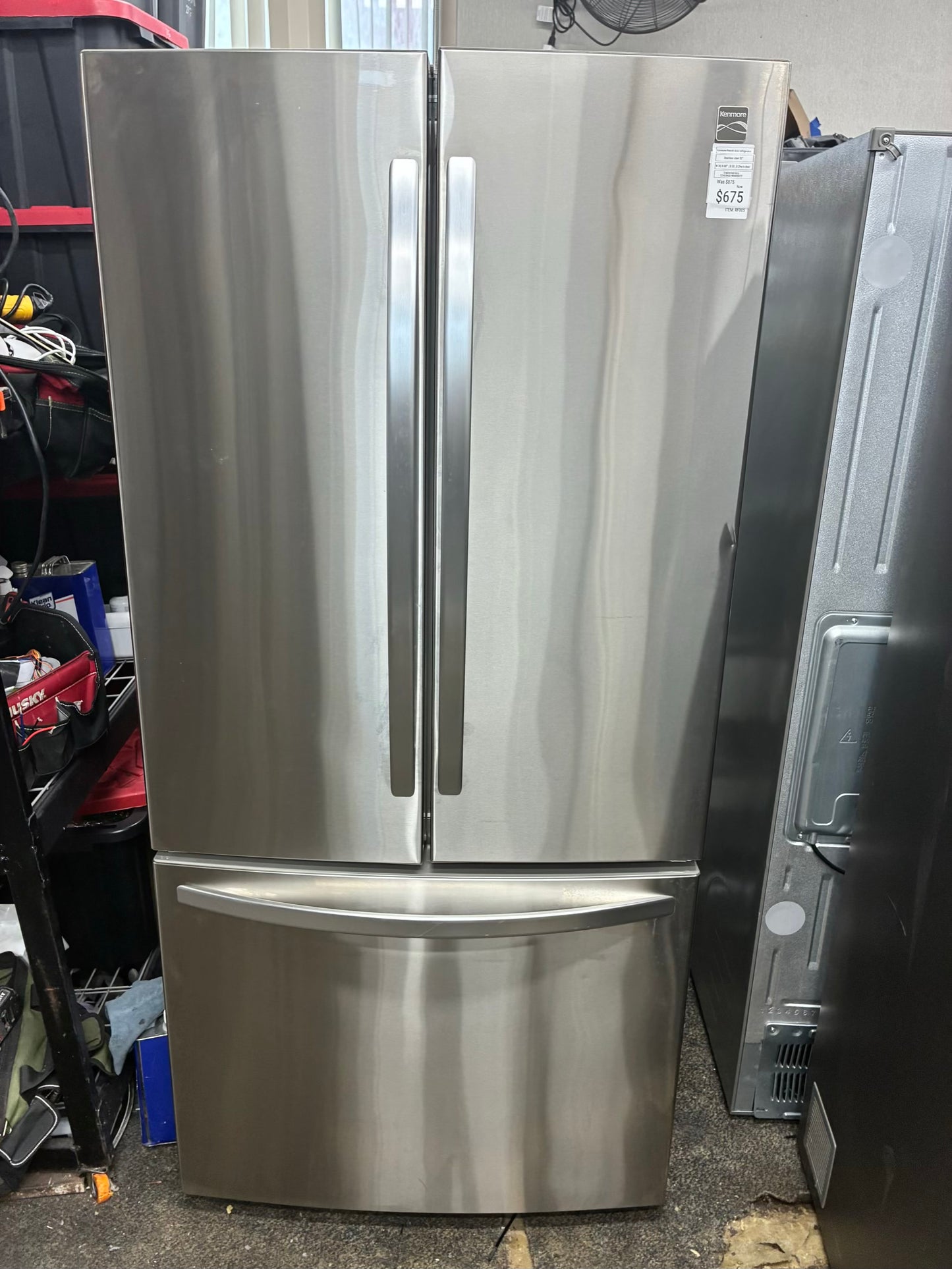 Kenmore French door refrigerator stainless Steel 33 in