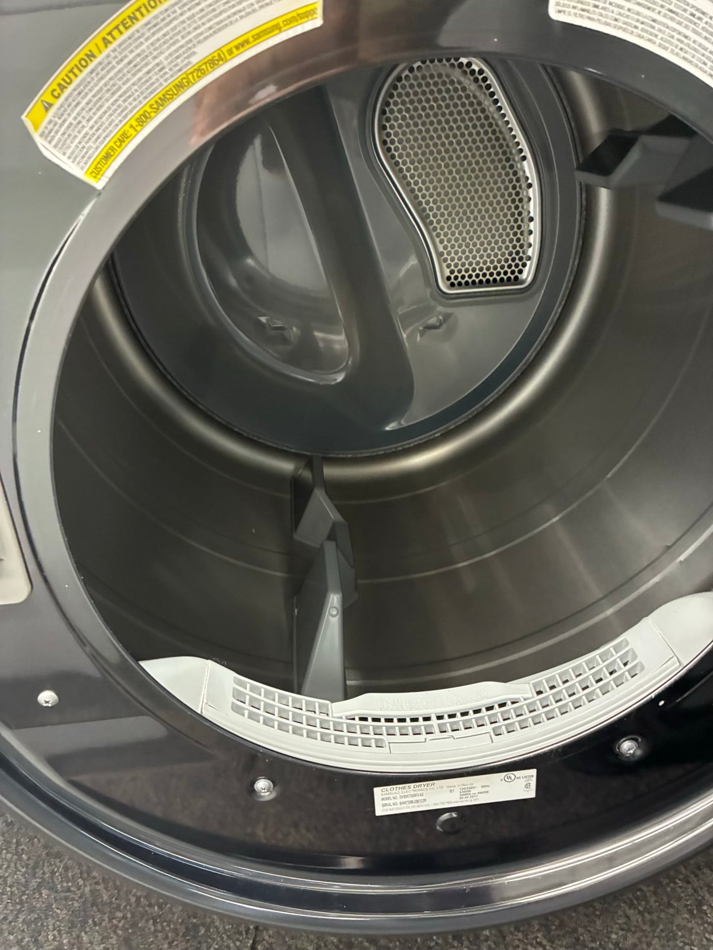 Samsung Electric Dryer 27”  slate  front load