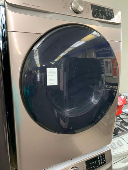 ★ Samsung open box 4.5-cu ft High Efficiency Stackable Steam Cycle Smart Front-Load Washer and gentle used Electric Dryer with 7.5 Cu. Ft. Capacity, Smart Care, 10 Dryer Programs, Sensor Dry, Steam Sanitize+, Wrinkle Prevent WD461