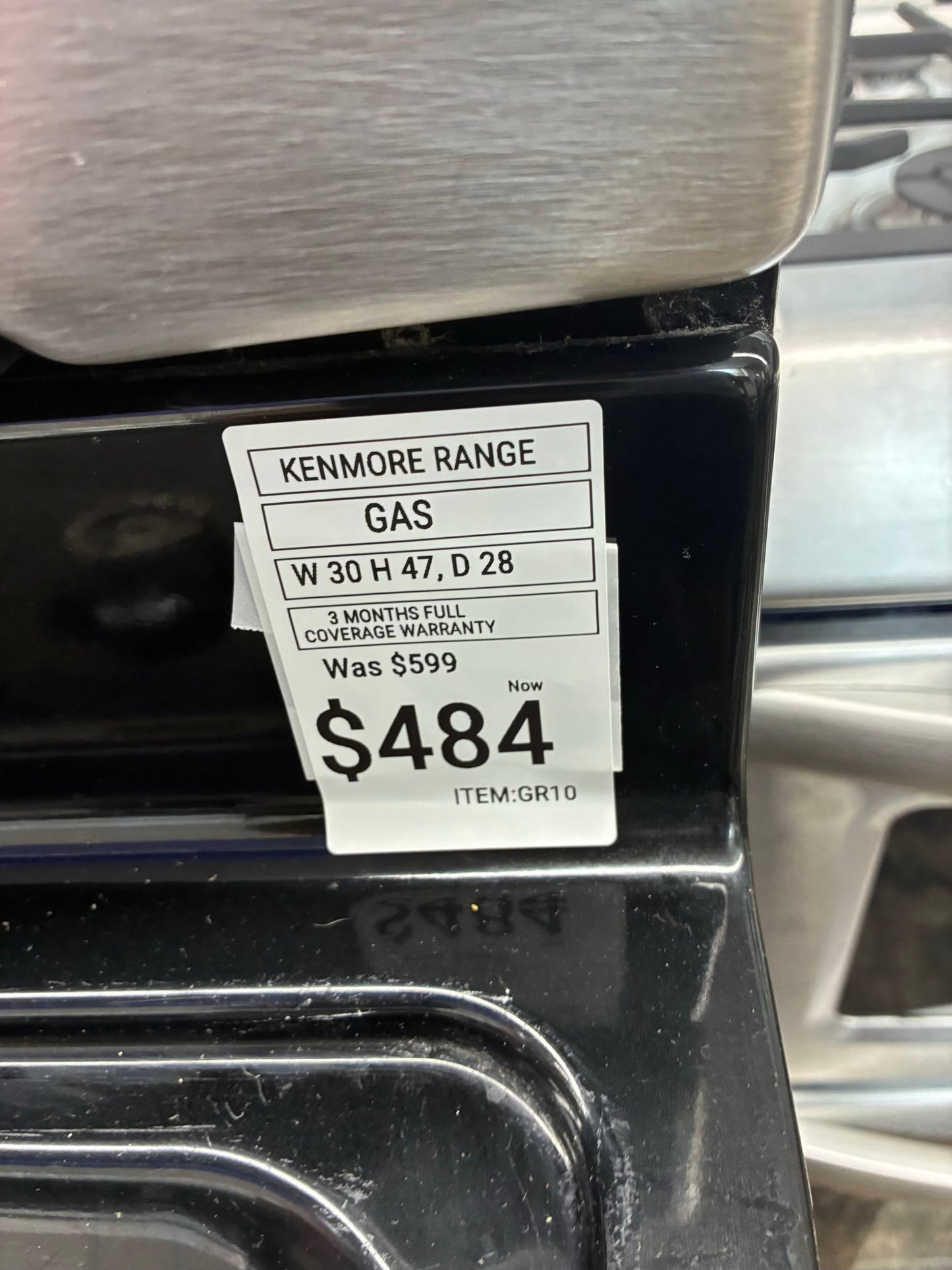 Kenmore Gas Range Stainless Steel 5 Burners 30” (Copy)
