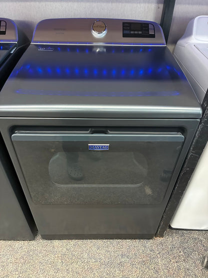 Maytag set  4.7 cu. Ft. Pet Pro top load side by side dryer electric 7.0 pet pro VOLCANO BLACK SCRATCH AND DENTS…. ORIGINAL PRICE $1269