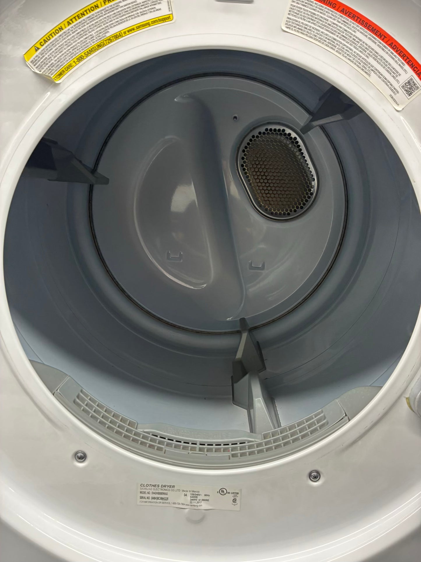 SAMSUNG WASHER N DRYER FRONT LOAD ELECTRIC 27” WHITE