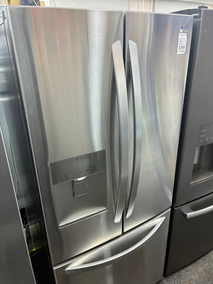 LG French door refrigerator stainless steel 30” ice maker water dispenser