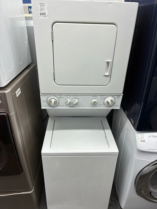 Kenmore  laundry center  washer and dryer set electric stackable 24”