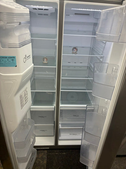 LG side by side refrigerator stainless steel 36” ice maker water dispenser ice maker