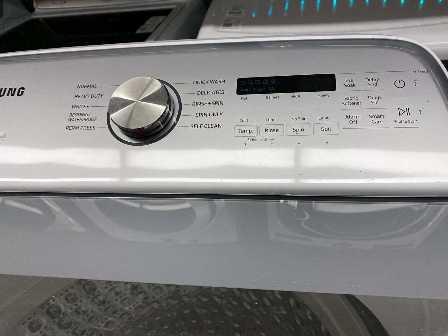 ITEM #W96S Samsung top load washer  large capacity side x side 29”