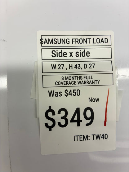 SAMSUMG top load washer 27” large capacity
