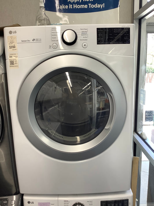 LG  front load electric dryer 220v large capacity stackable 27”