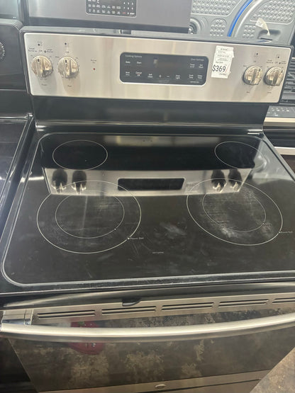GE electric range stainless steel 30” 4 burners