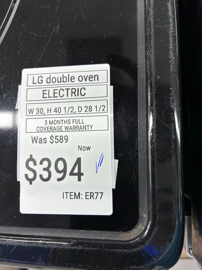 Samsung electric range stainless steel 30” double oven