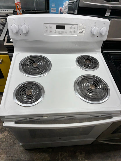 GE electric range WHITE 30”