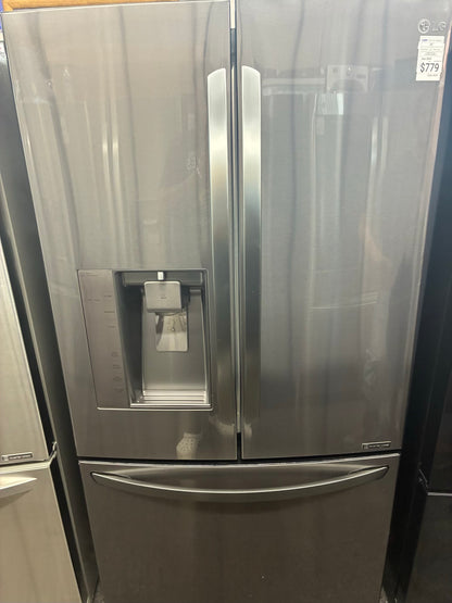 LG French door refrigerator stale stainless steel 36” ice maker water dispenser